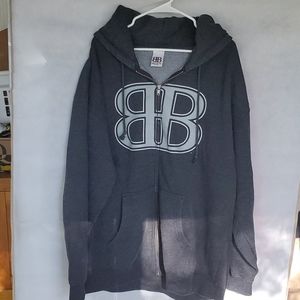 Christopher Big Black Boyken XXL Grey Hoodie